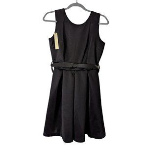 Women's NWT Malloy open back dress, black, M